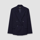 Blue Jaden Tailoring Wool Stretch Jacket - Joseph