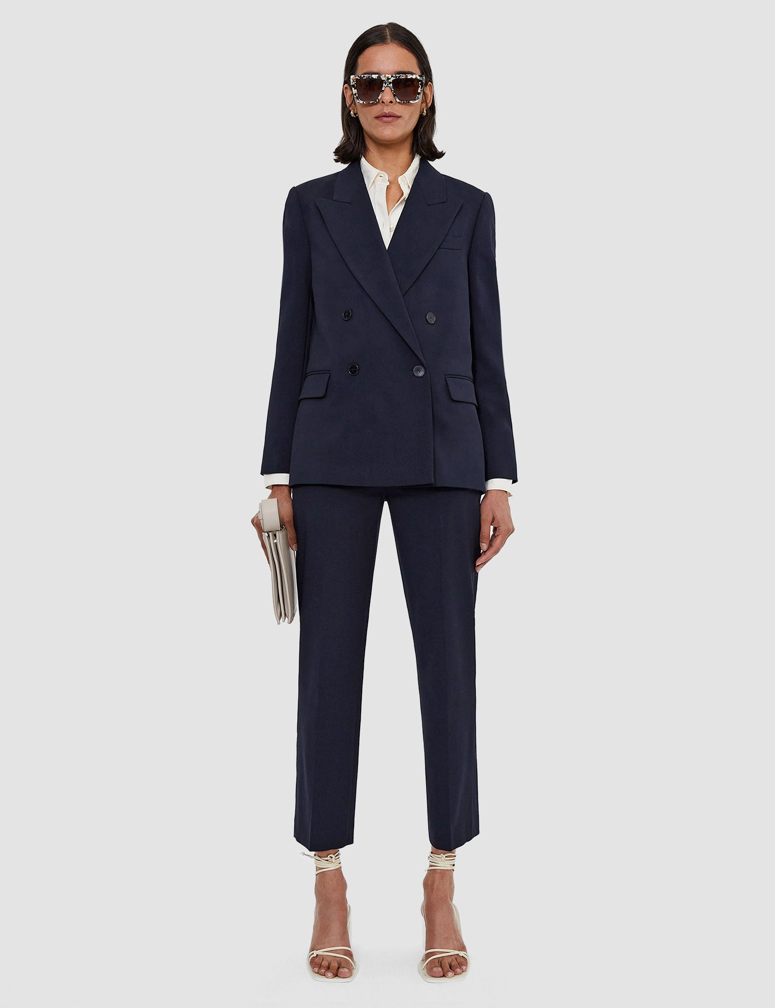 Blue Jaden Tailoring Wool Stretch Jacket - Joseph