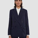 Blue Jaden Tailoring Wool Stretch Jacket - Joseph