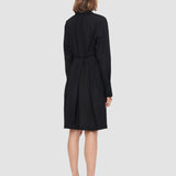 Black Airy Cotton Viscose Dartmouth Dress - Joseph