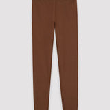 Brown Gabardine Stretch Leggings - Joseph