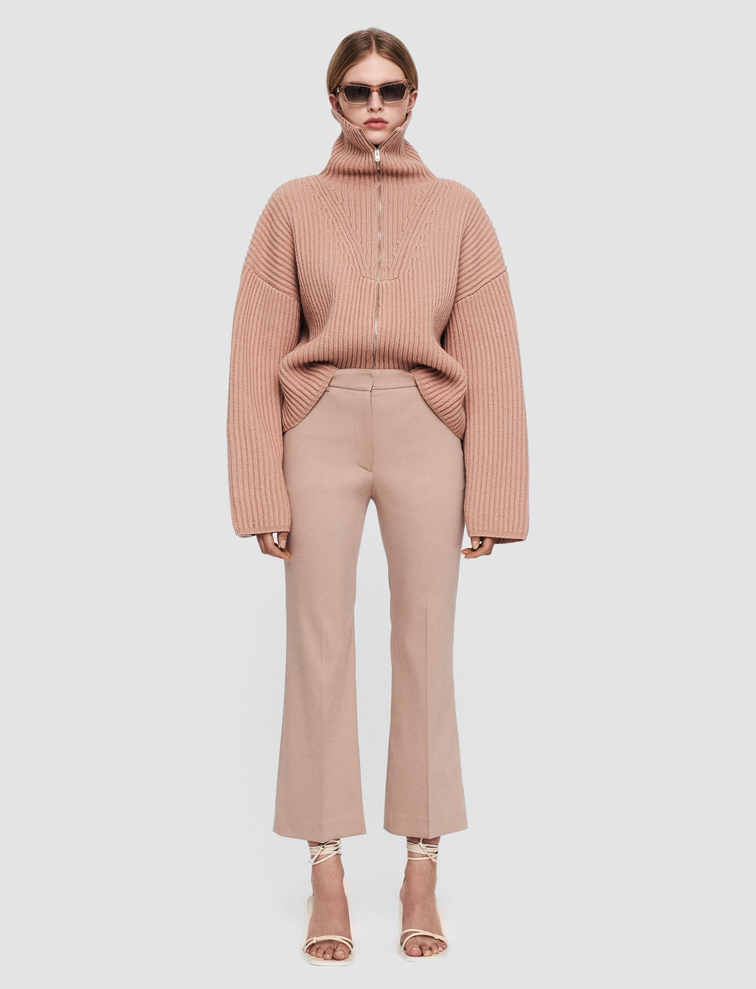 beige-light-gabardine-stretch-talia-trousers-JOSEPH