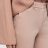 Beige Light Gabardine Stretch Talia Trousers - Joseph