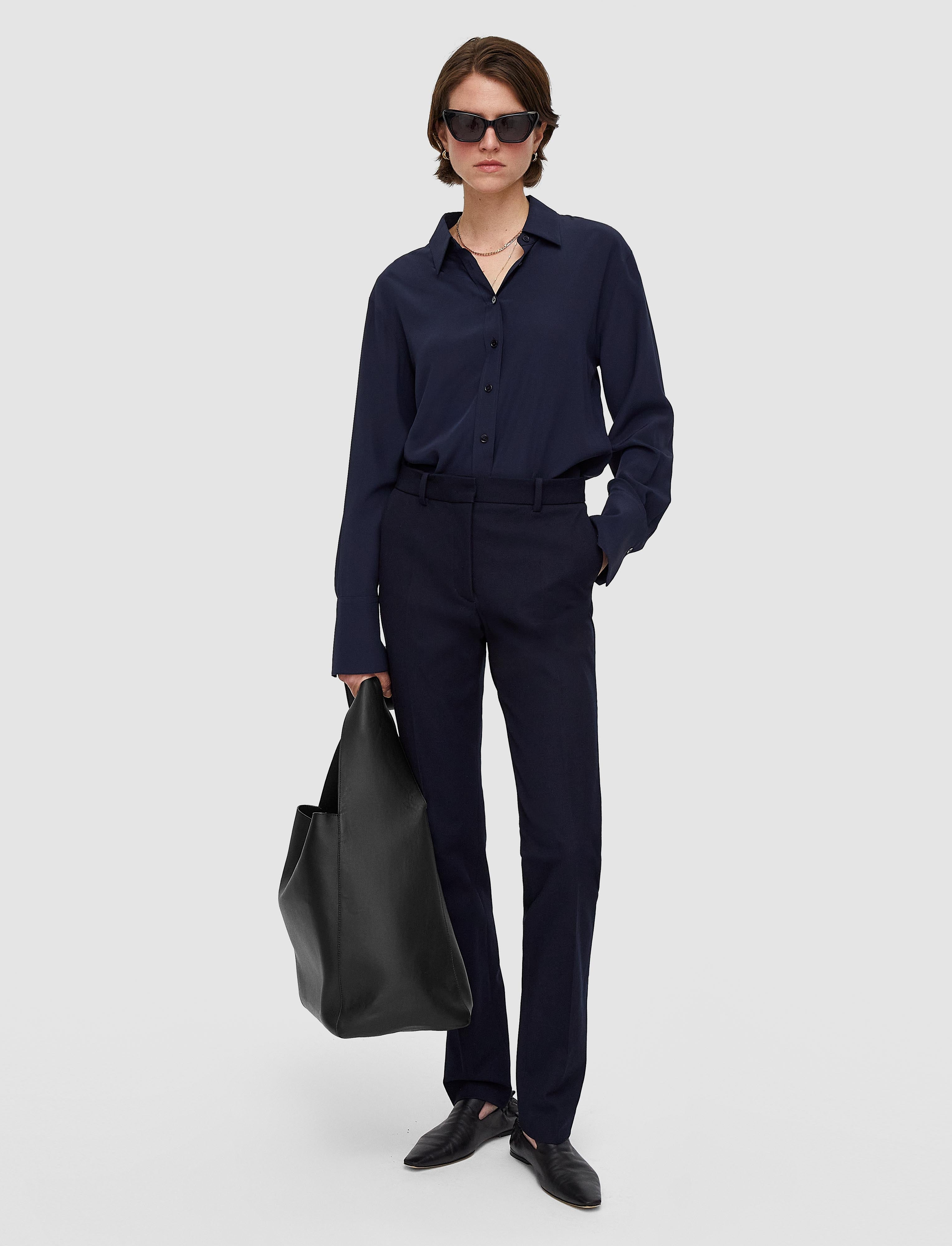 blue-gabardine-stretch-coleman-long-trousers-JOSEPH