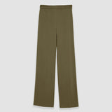 Green Alane Comfort Cady Trousers - Joseph