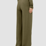 Green Alane Comfort Cady Trousers - Joseph