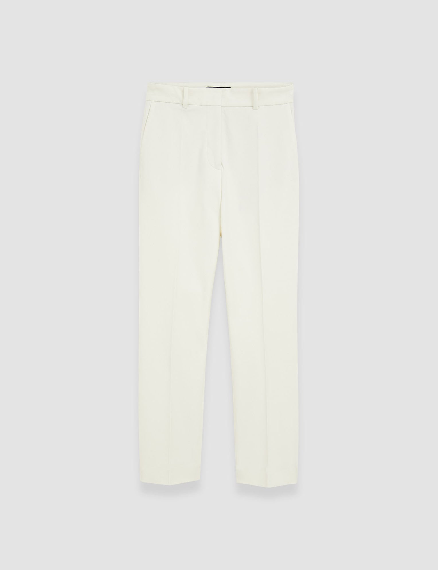 White Coleman Gabardine Stretch Trousers - Joseph