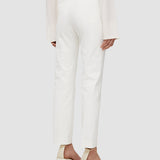 White Coleman Gabardine Stretch Trousers - Joseph