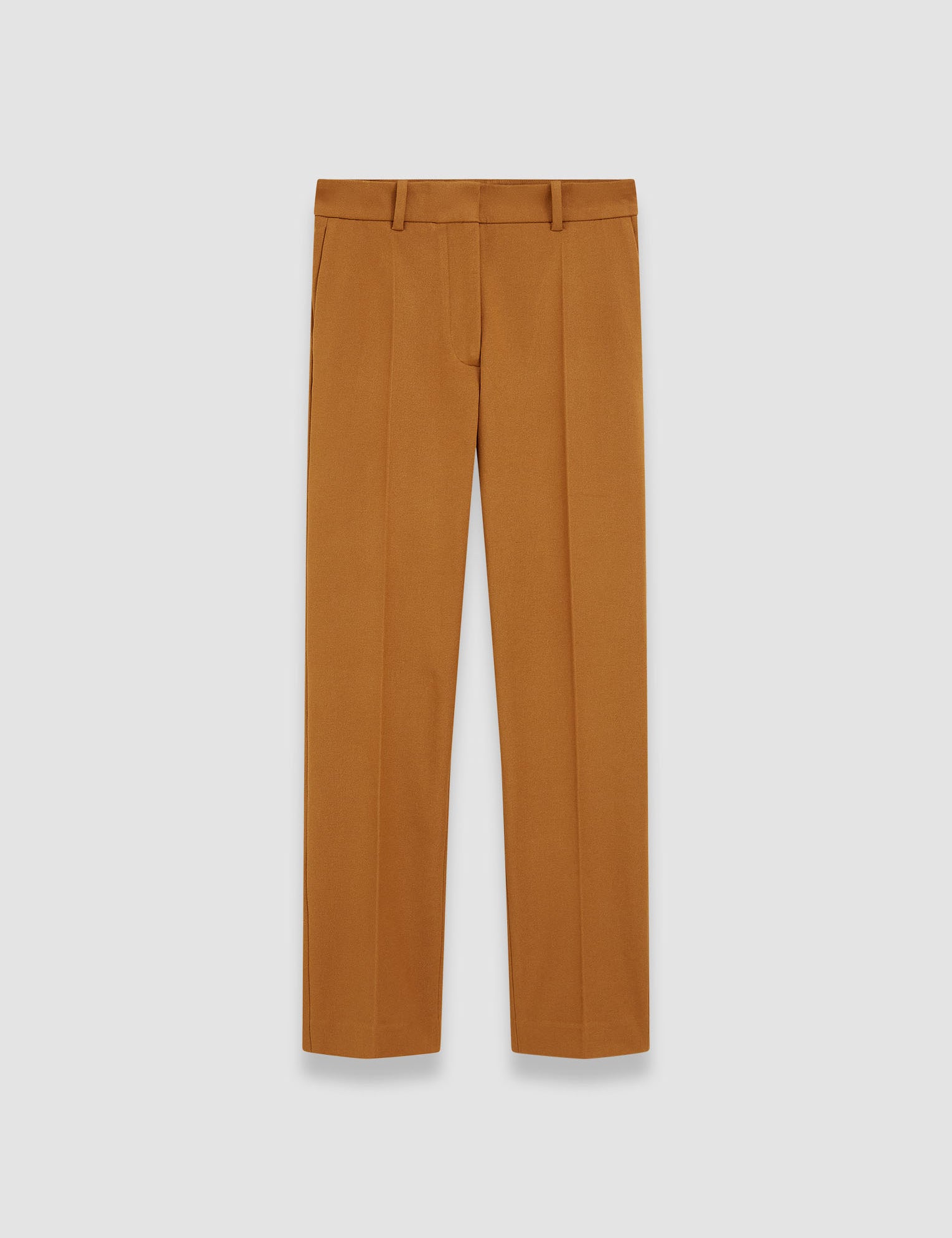 Brown Coleman Gabardine Stretch Trousers - Joseph