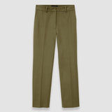 Green Coleman Gabardine Stretch Trousers - Joseph