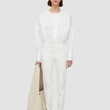 White New Eliston Gabardine Stretch Trousers - Joseph