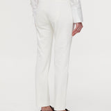 White New Eliston Gabardine Stretch Trousers - Joseph