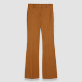 Brown Tafira Gabardine Stretch Trousers - Joseph