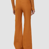 Brown Tafira Gabardine Stretch Trousers - Joseph