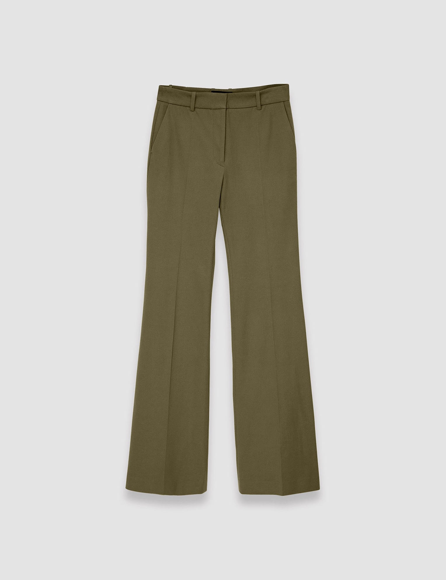 Green Tafira Gabardine Stretch Trousers - Joseph