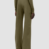 Green Tafira Gabardine Stretch Trousers - Joseph