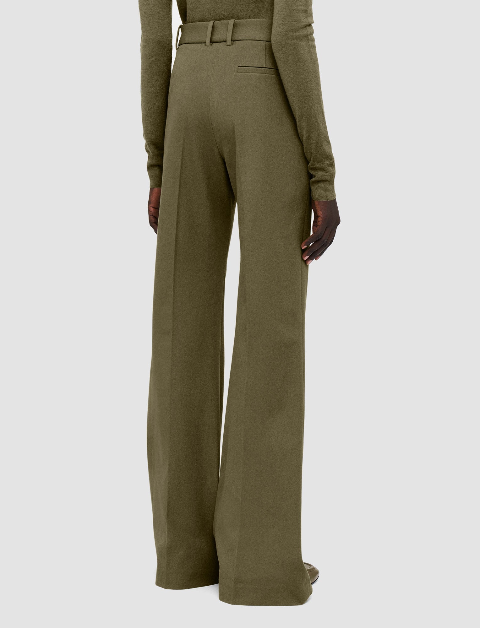 green-tafira-gabardine-stretch-trousers-JOSEPH