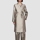 Gold Textured Metallic Clotilde Coat - Joseph