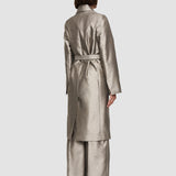 Gold Textured Metallic Clotilde Coat - Joseph