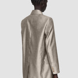 Gold Textured Metallic Chapone Jacket - Joseph