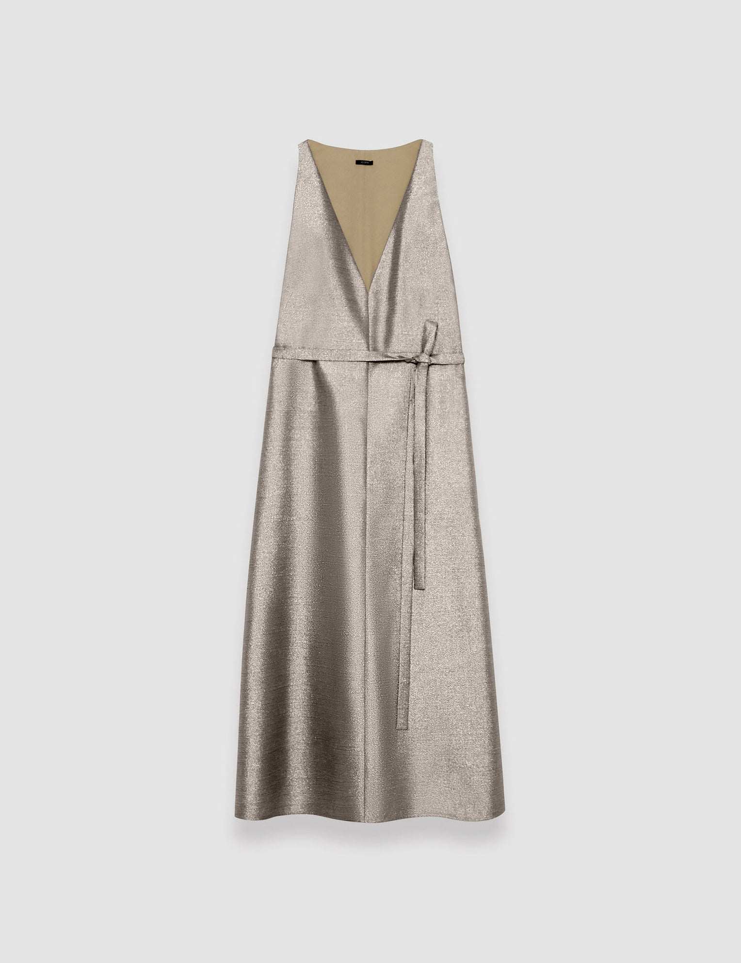 Gold Textured Metallic Desiree Dress - Joseph