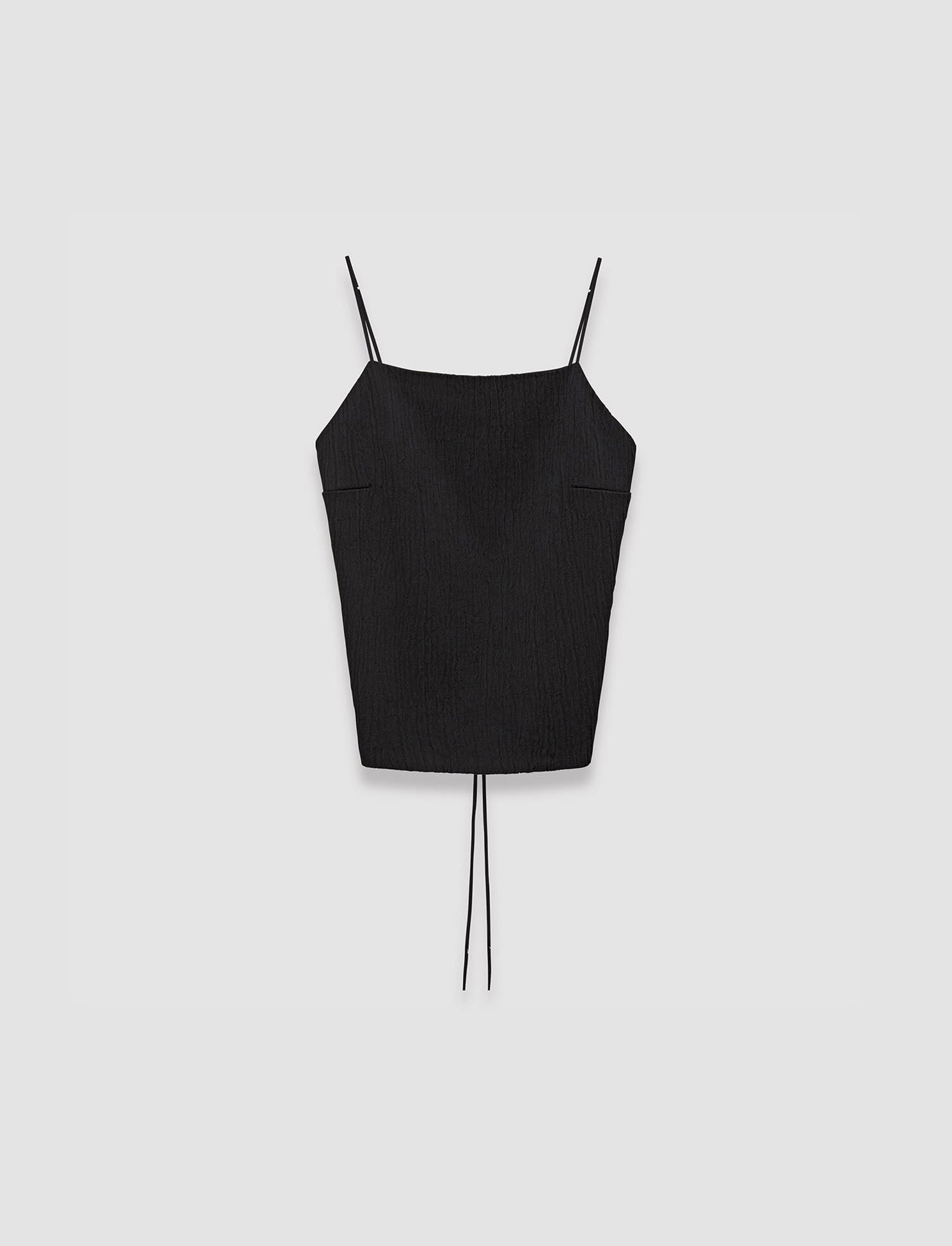 black-textured-viscose-baste-backless-top-JOSEPH