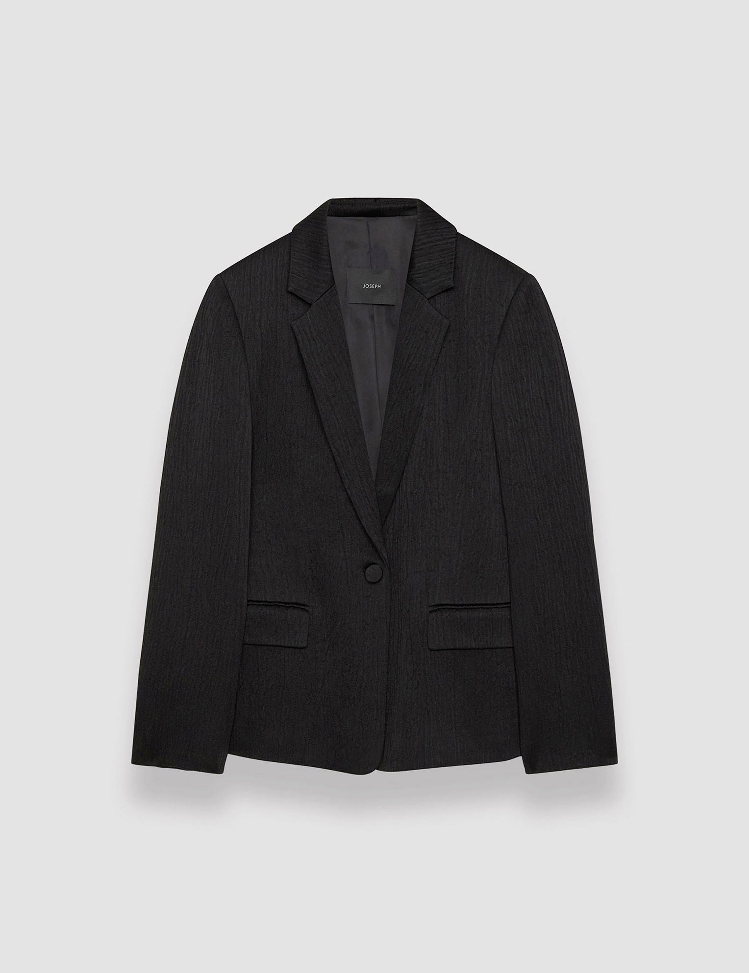 Black Textured Viscose Joaquim Jacket - Joseph