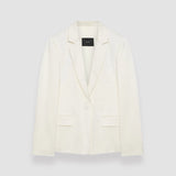 White Textured Viscose Joaquim Jacket - Joseph