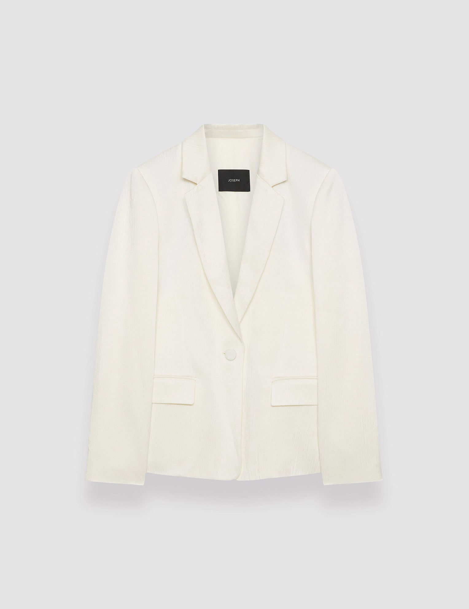 White Textured Viscose Joaquim Jacket - Joseph