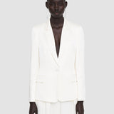 White Textured Viscose Joaquim Jacket - Joseph