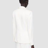 White Textured Viscose Joaquim Jacket - Joseph