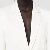 White Textured Viscose Joaquim Jacket - Joseph