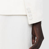 White Textured Viscose Joaquim Jacket - Joseph