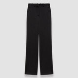 Black Textured Viscose Morissey Trousers - Joseph