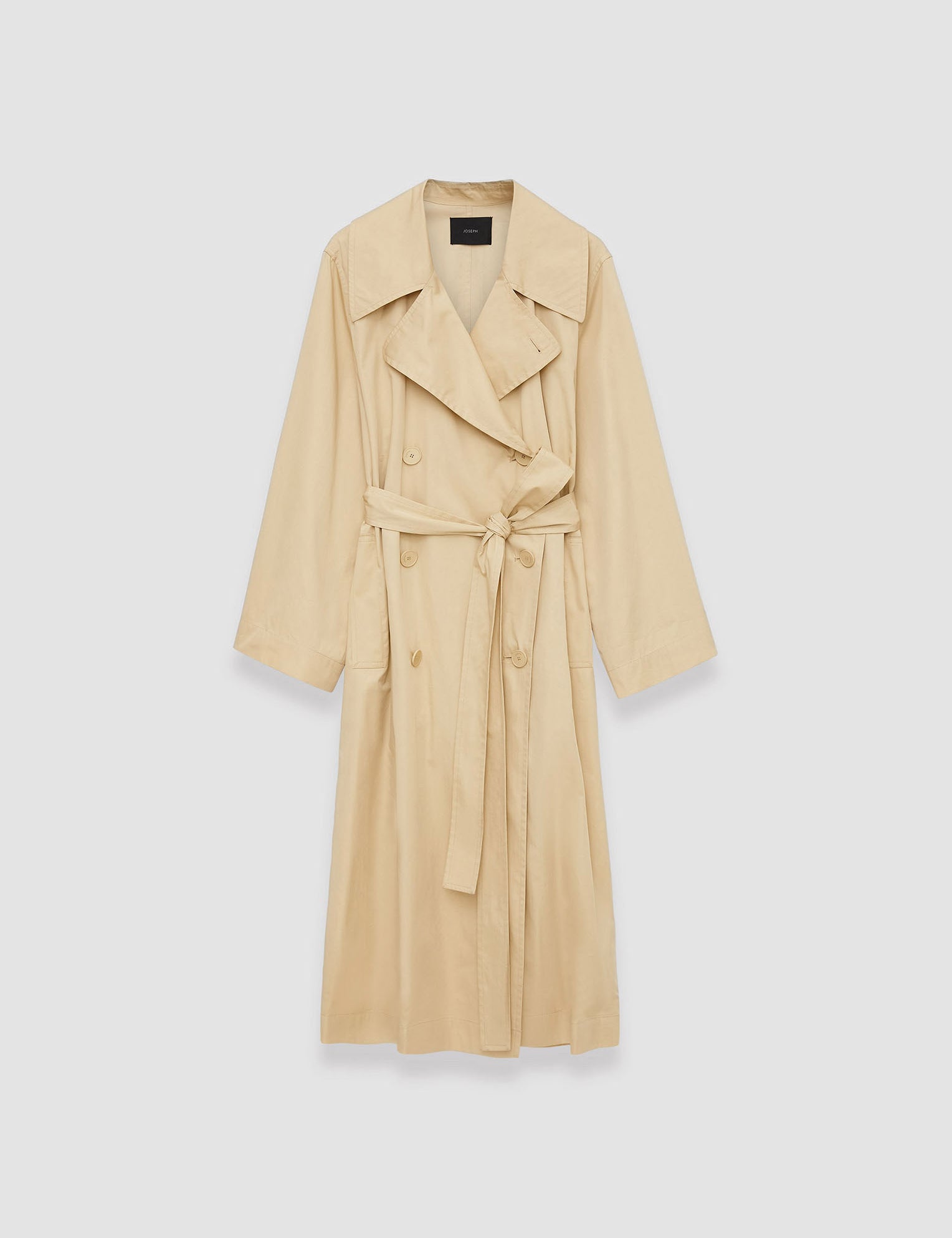 Beige Fluid Rainwear Cambrai Coat - Joseph