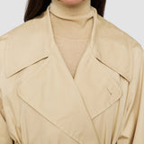 Beige Fluid Rainwear Cambrai Coat - Joseph