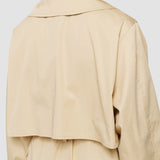 Beige Fluid Rainwear Cambrai Coat - Joseph