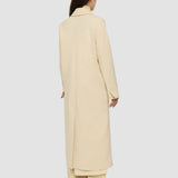 Beige Bonded Tailoring Wool Stretch Chantin Coat - Joseph