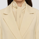 Beige Bonded Tailoring Wool Stretch Chantin Coat - Joseph