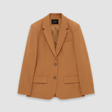 Brown Tailoring Wool Stretch Jackie Jacket - Joseph