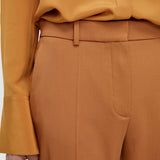 Brown Tailoring Wool Stretch Coleman Trousers - Joseph