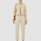 Beige Tailoring Wool Stretch Coleman Trousers - Joseph