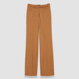 Brown Morissey Tailoring Wool Stretch Trousers - Joseph