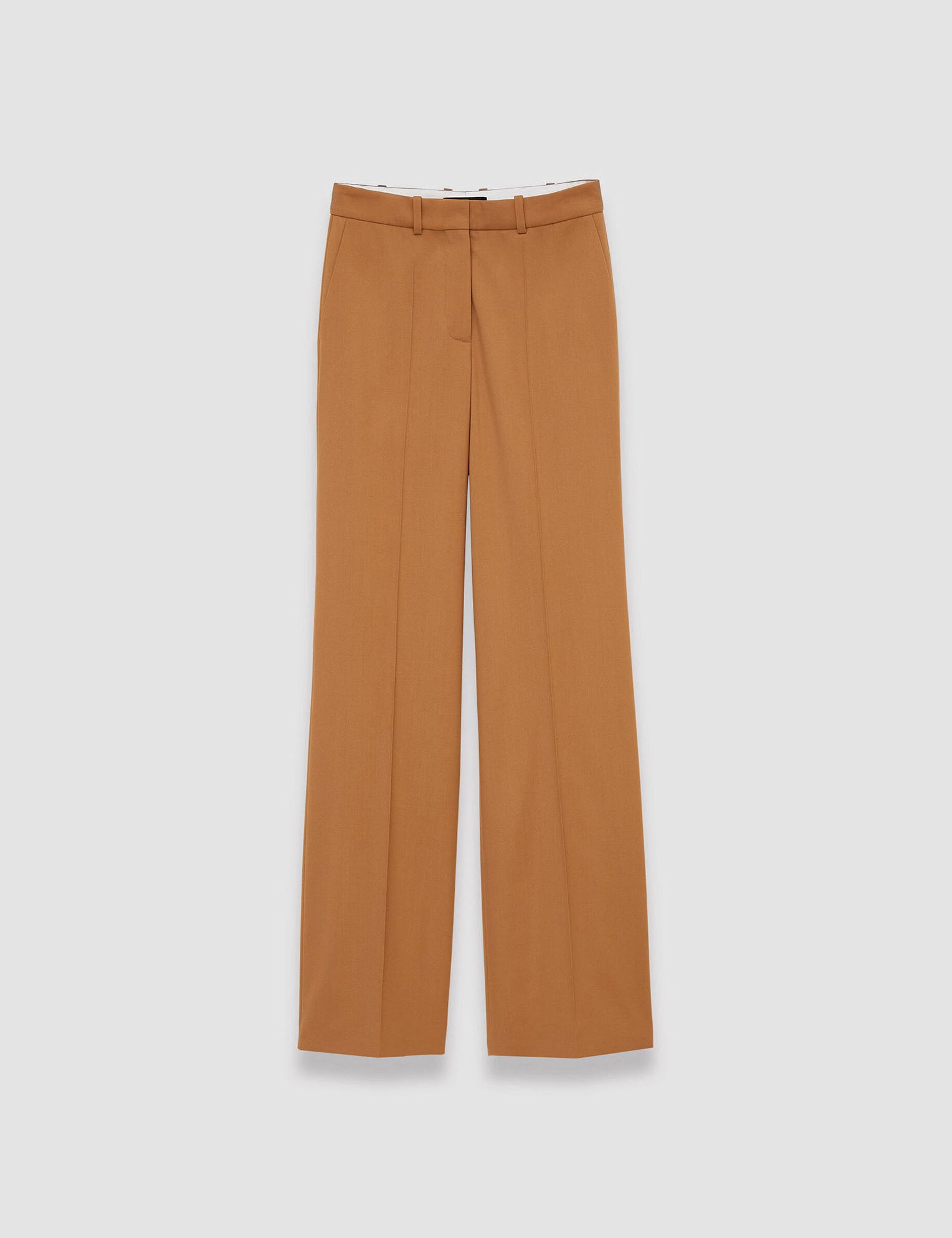 Brown Morissey Tailoring Wool Stretch Trousers - Joseph