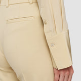 Beige Morissey Tailoring Wool Stretch Trousers - Joseph