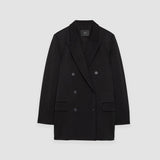 Black Ottoman Jersey Chapone Jacket - Joseph