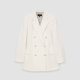 White Ottoman Jersey Chapone Jacket - Joseph