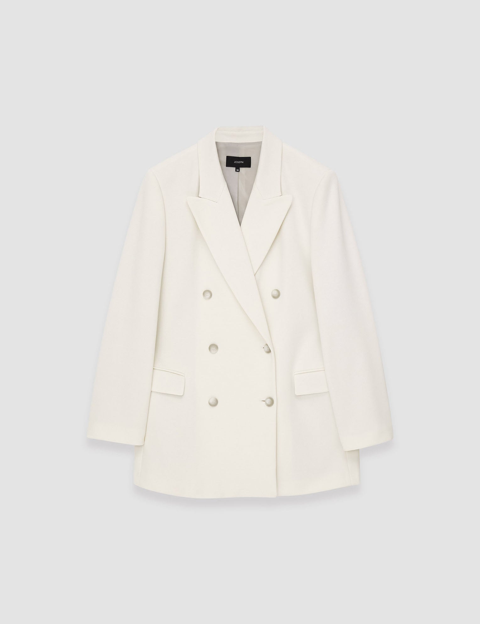 White Ottoman Jersey Chapone Jacket - Joseph