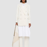 White Ottoman Jersey Chapone Jacket - Joseph