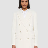 White Ottoman Jersey Chapone Jacket - Joseph